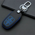 Cheap Genuine Leather Key Ring Auto Key Bags Smart for Audi Q7 - Blue